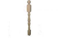 Начальный столб из бука №2 100х100х1200 мм АА