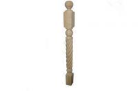 Начальный столб из бука №8 100х100х1200 мм АА